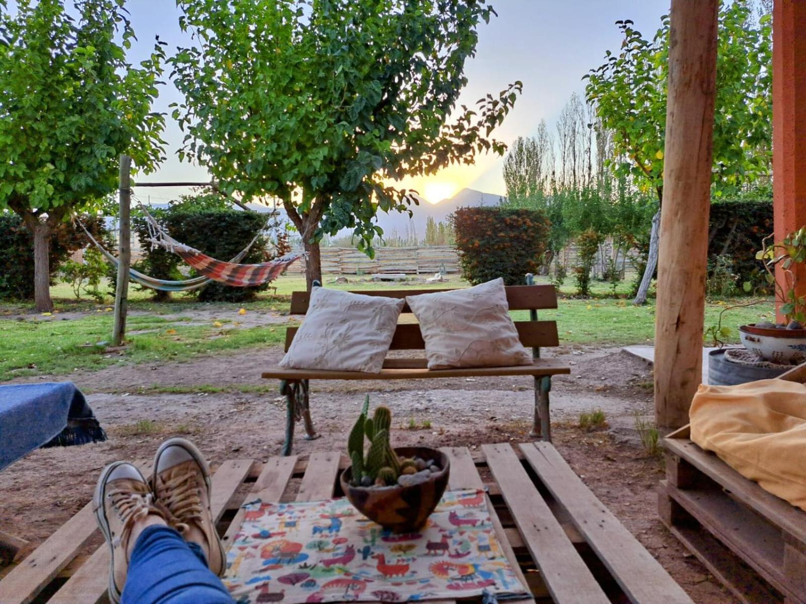 Aire De Barreal Hostel Andino Bagian luar foto